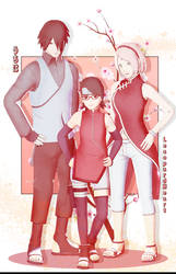 Uchiha Springs - SasuSakuSara Poster