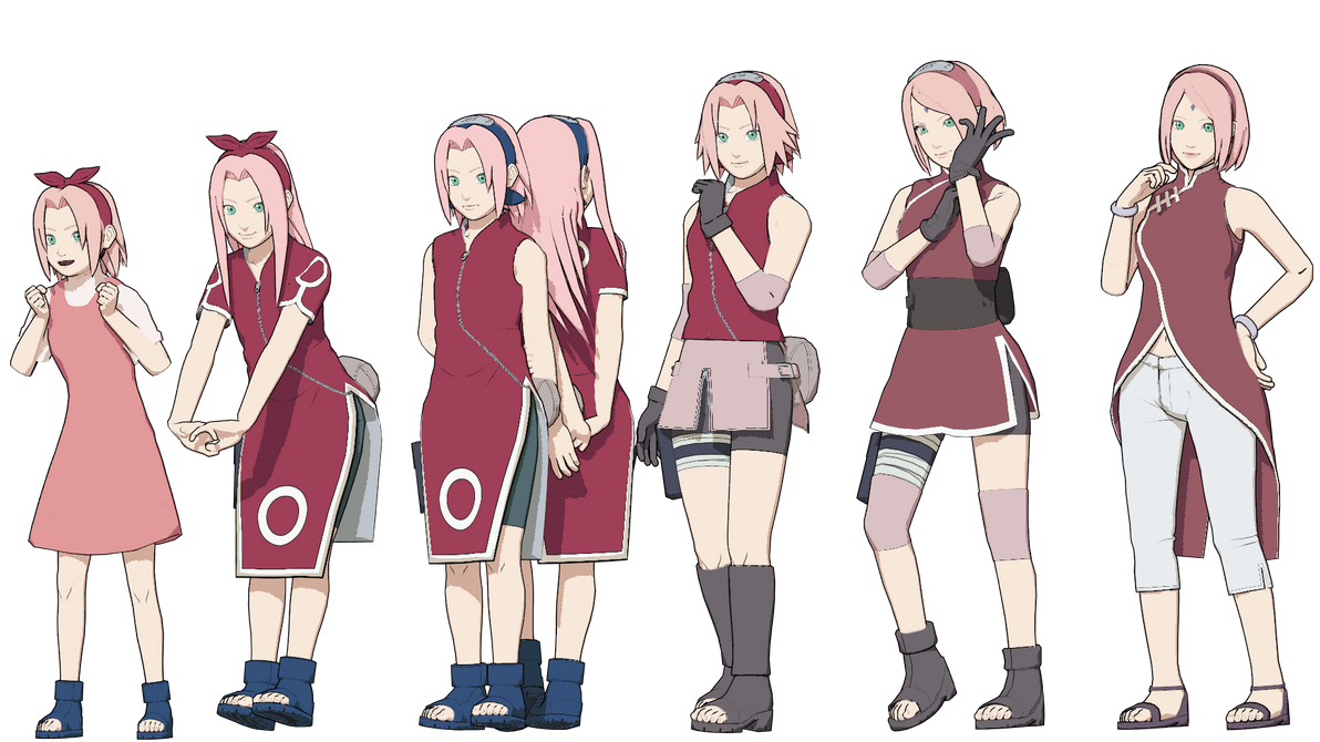 Sakura Haruno Timeline (basic) by LeaopardHeart on DeviantArt