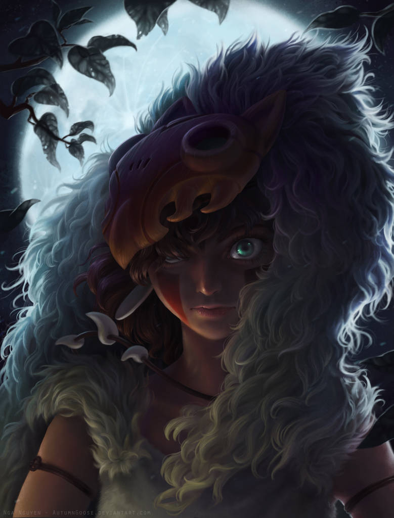 eye of the night - mononoke fan art by AutumnGoose