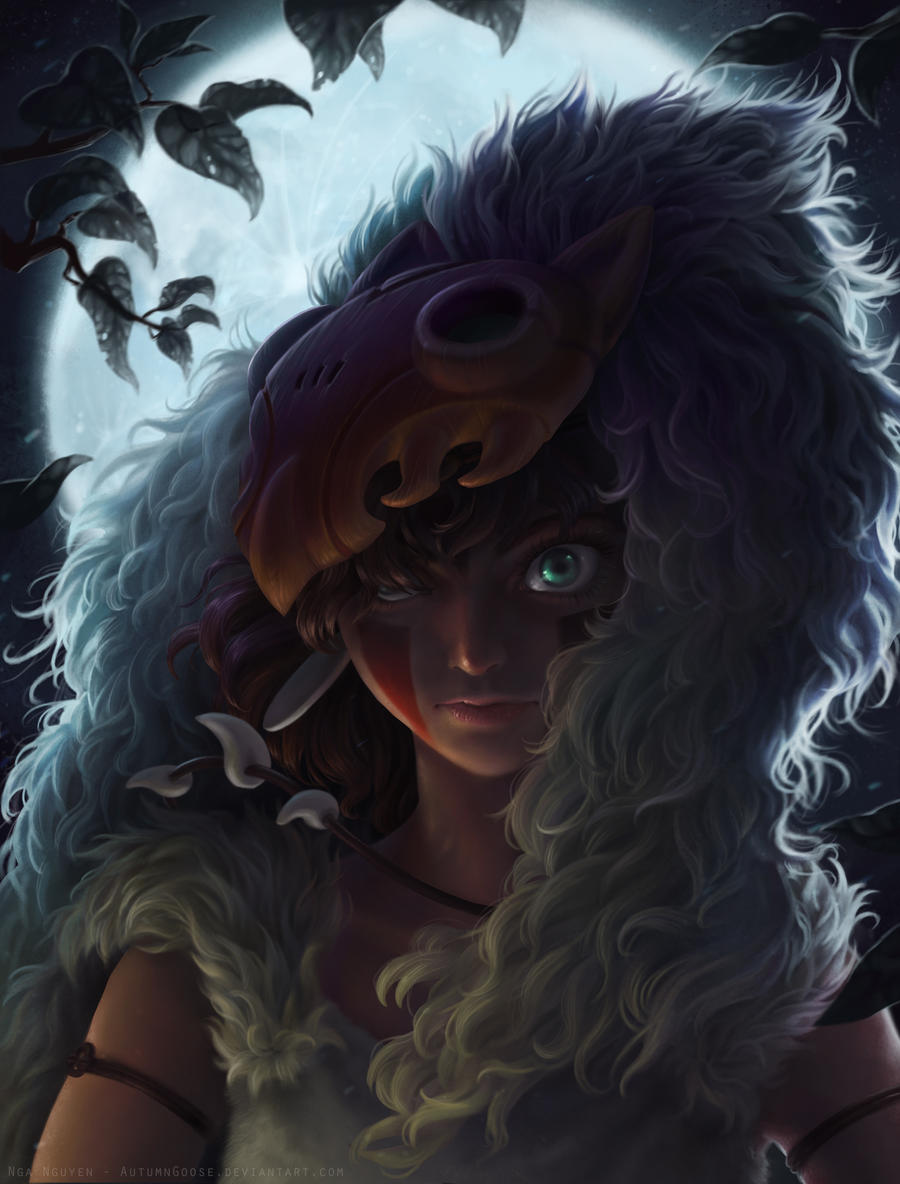 eye of the night - mononoke fan art by AutumnGoose