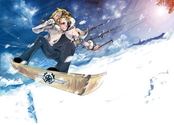 Winter Games: Snowboard Kite by Asterisk-Sky