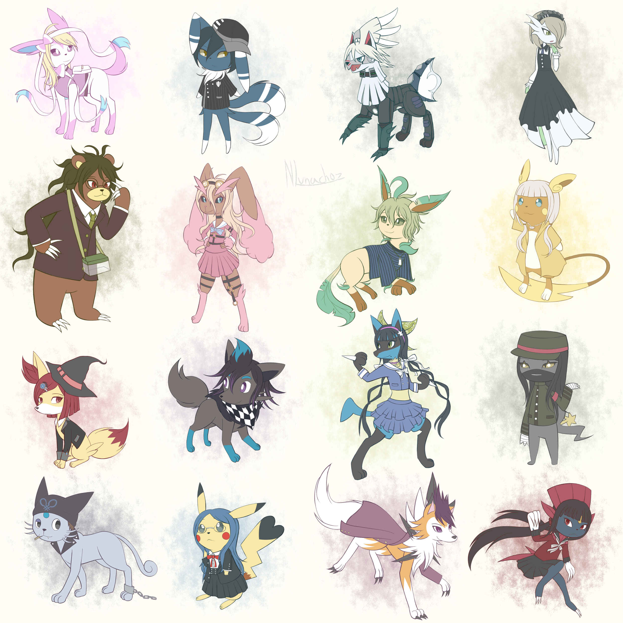 Go Getters Club and their pokemon by brunotsu on DeviantArt