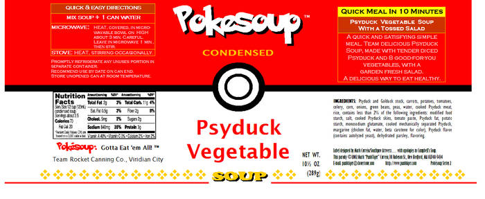 Pokesoup 6: Psyduck Vegetable