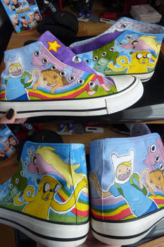 Custom Adventure Time shoes 1