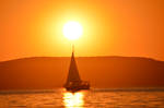 Sunset (Balaton) by trollwaffle