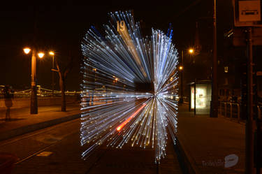 Christmas tram in Budapest