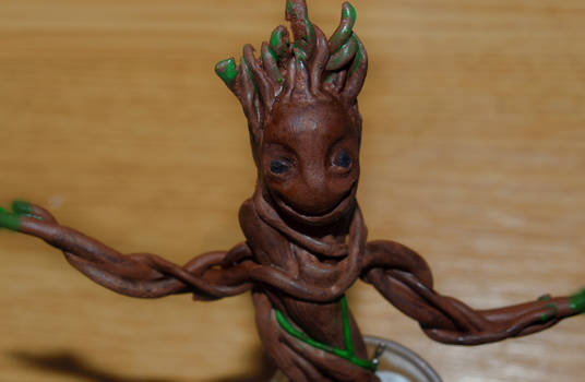 Polymer clay Groot TUTORIAL!