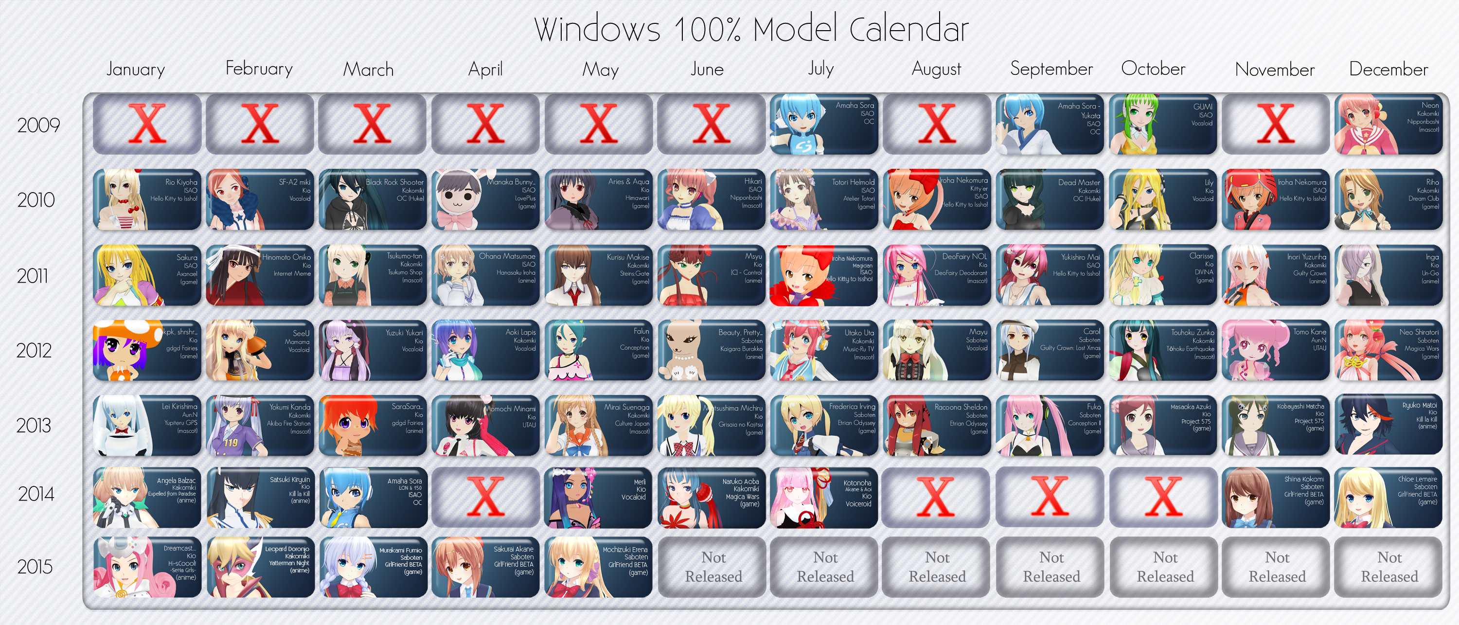 Windows 100 Model Calendar By Xoriu On Deviantart Windows 100 Model Calendar By Xoriu On Deviantart