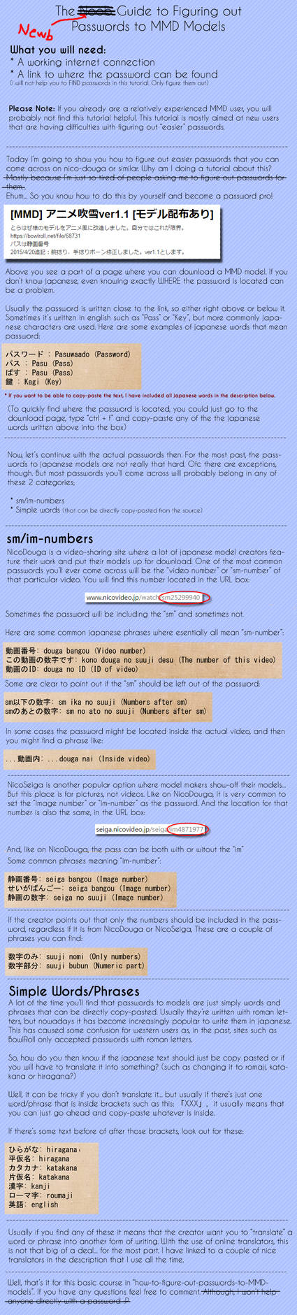 The Newb Guide to MMD Model Passwords