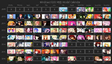 Windows100% Model Calendar -Version 2-