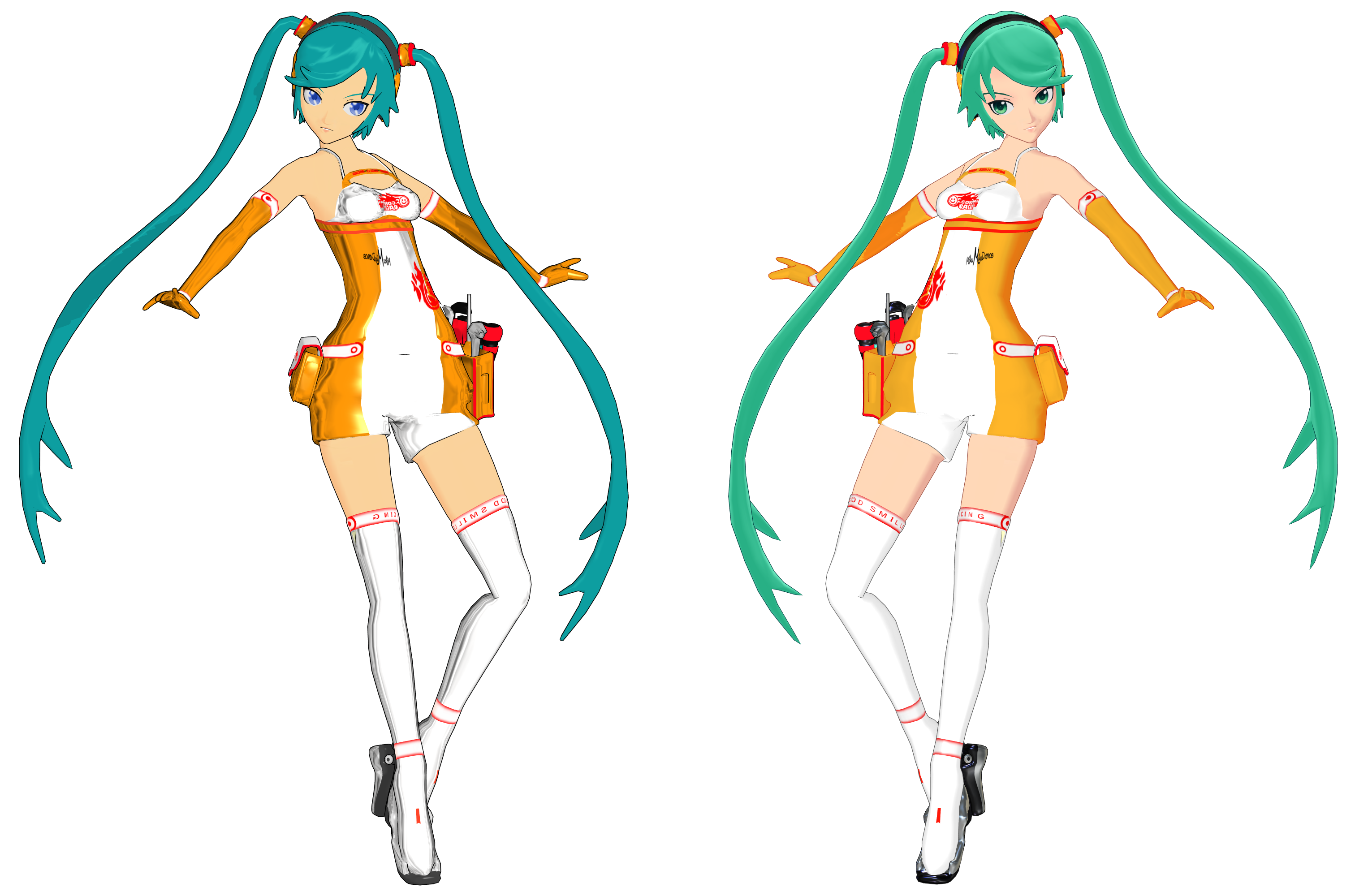 Racing Miku 2010 Comparison