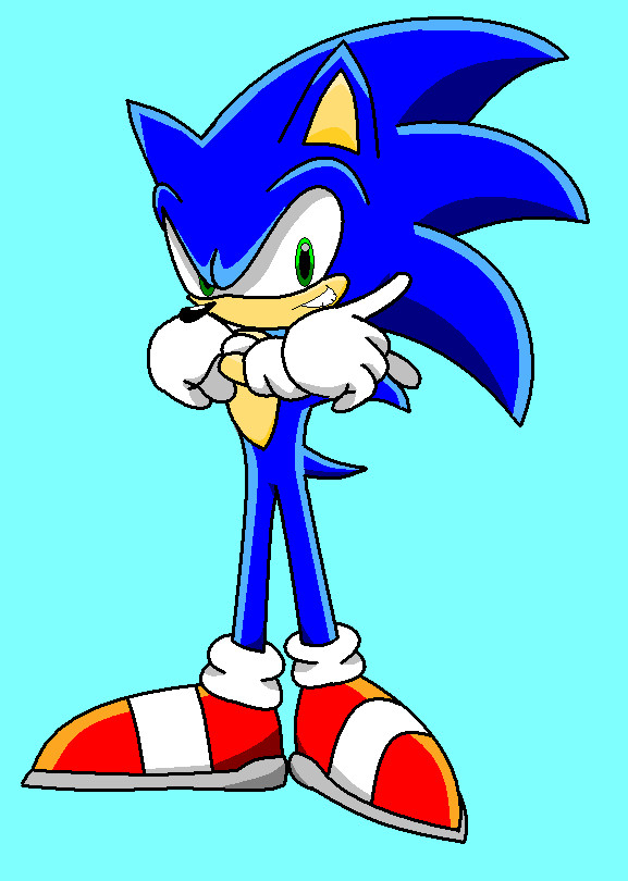 sonic the hedgehog ms paint