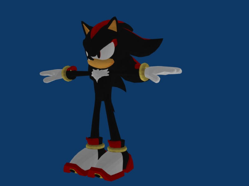 Shadow model textured 1 by ThatOneGib on DeviantArt