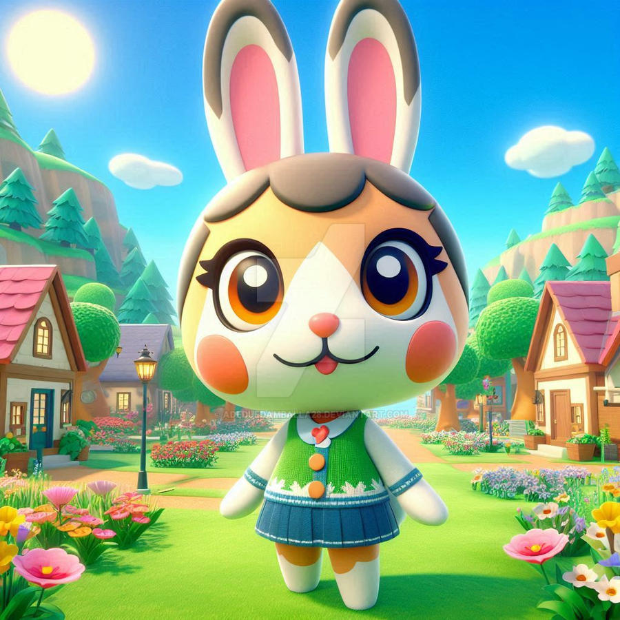 Pink Rabbit Animal Crossing Bunny Animal Crossing by AdeDueDamballa28 on DeviantArt