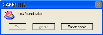 You found cake