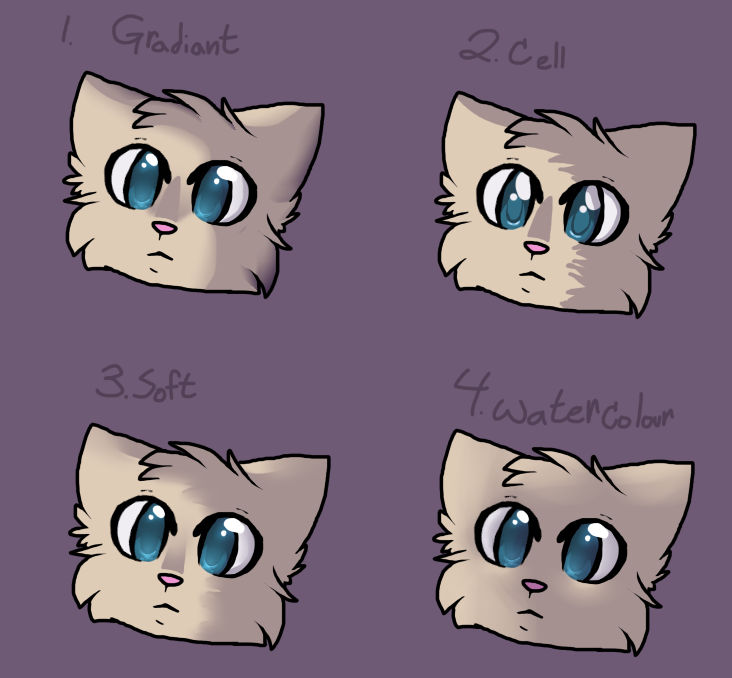 Shading Comission examples by Not-Lushi on DeviantArt