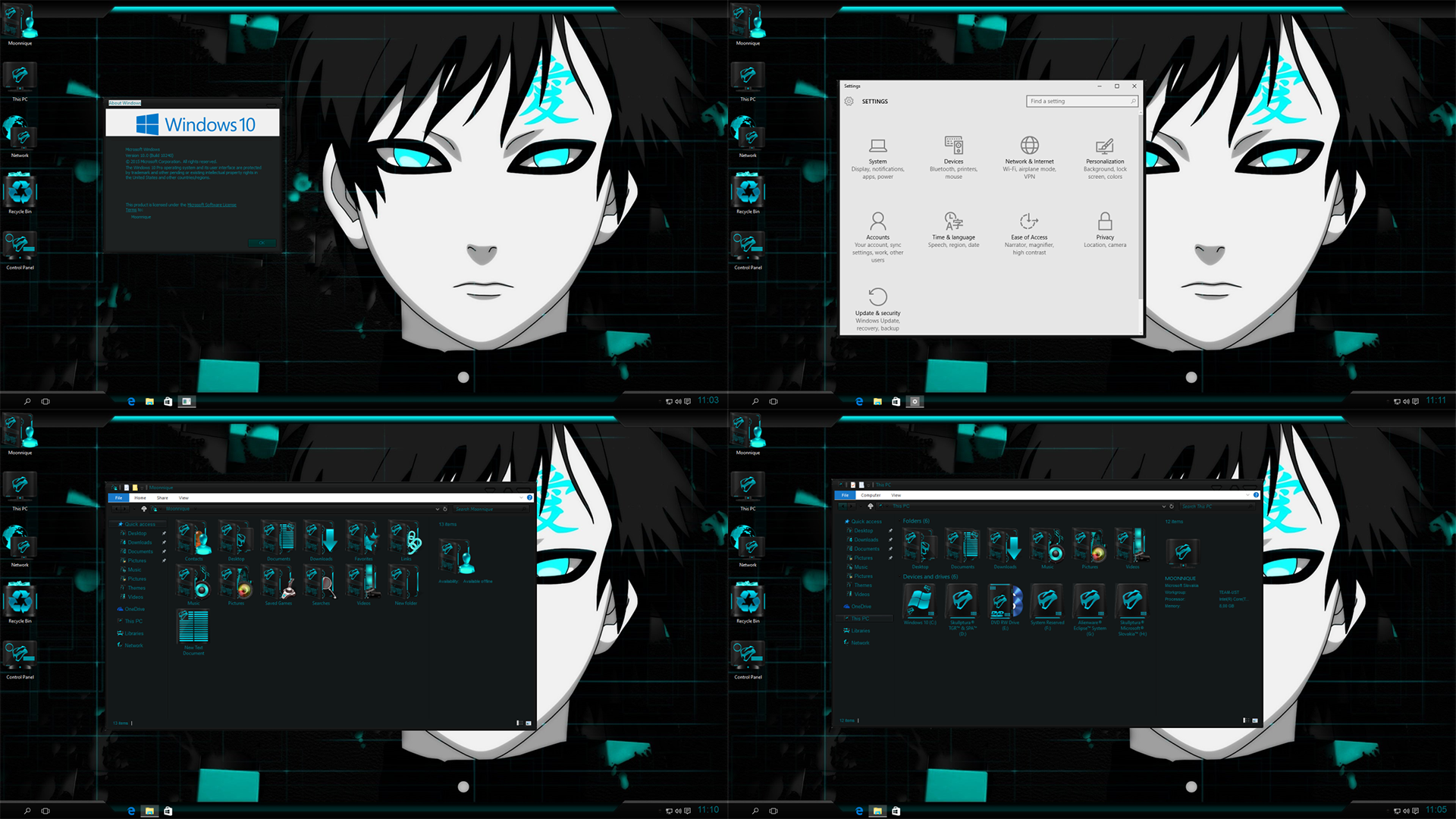 Windows 10 Anime Steel Viper Aqua Edition 15 By Moonnique On Deviantart Windows 10 Anime Steel Viper Aqua Edition 15 By Moonnique On Deviantart