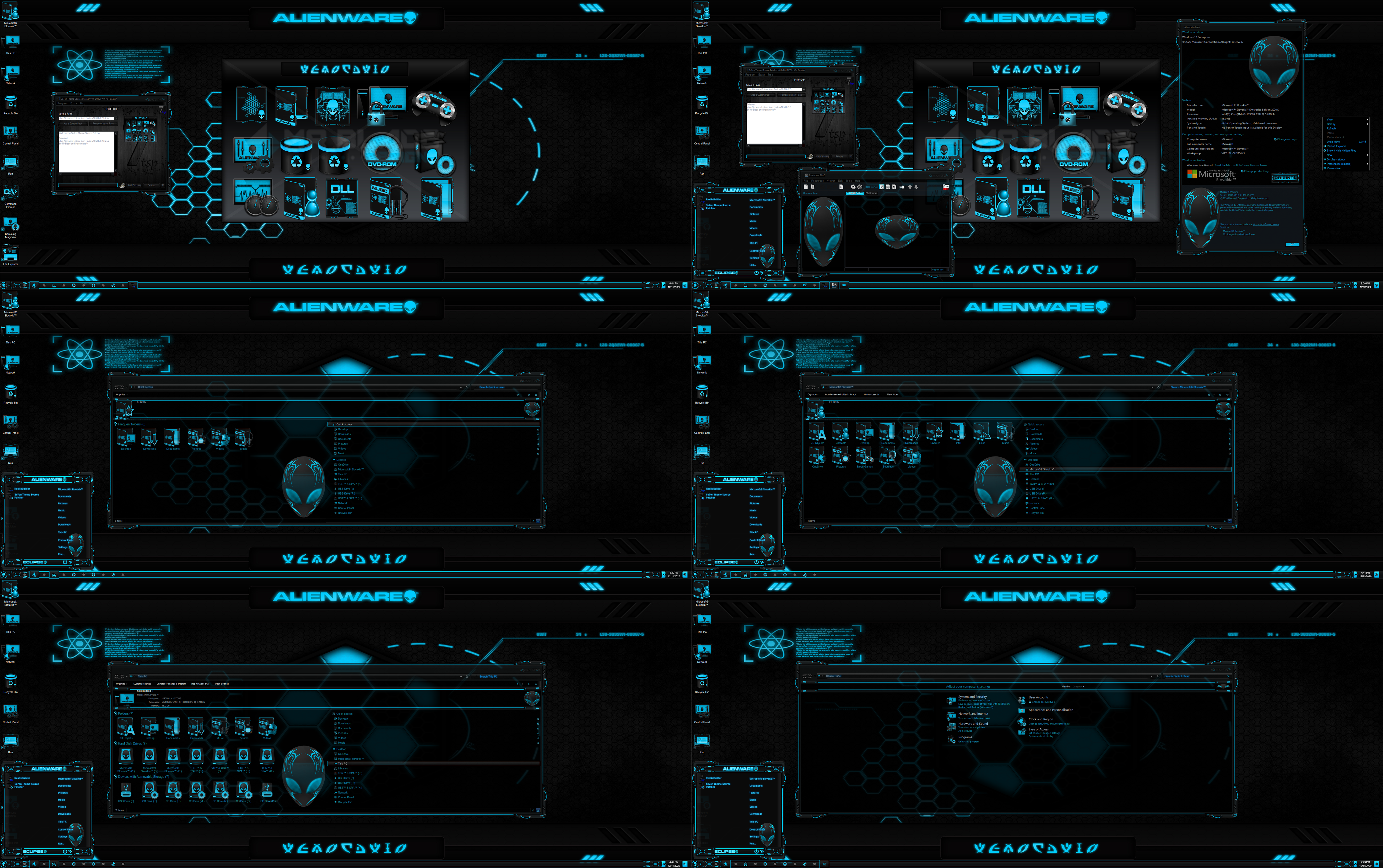 7tsp Alienware Eclipse Icon Pack for w10 20h1 20h2 by Moonnique on ...