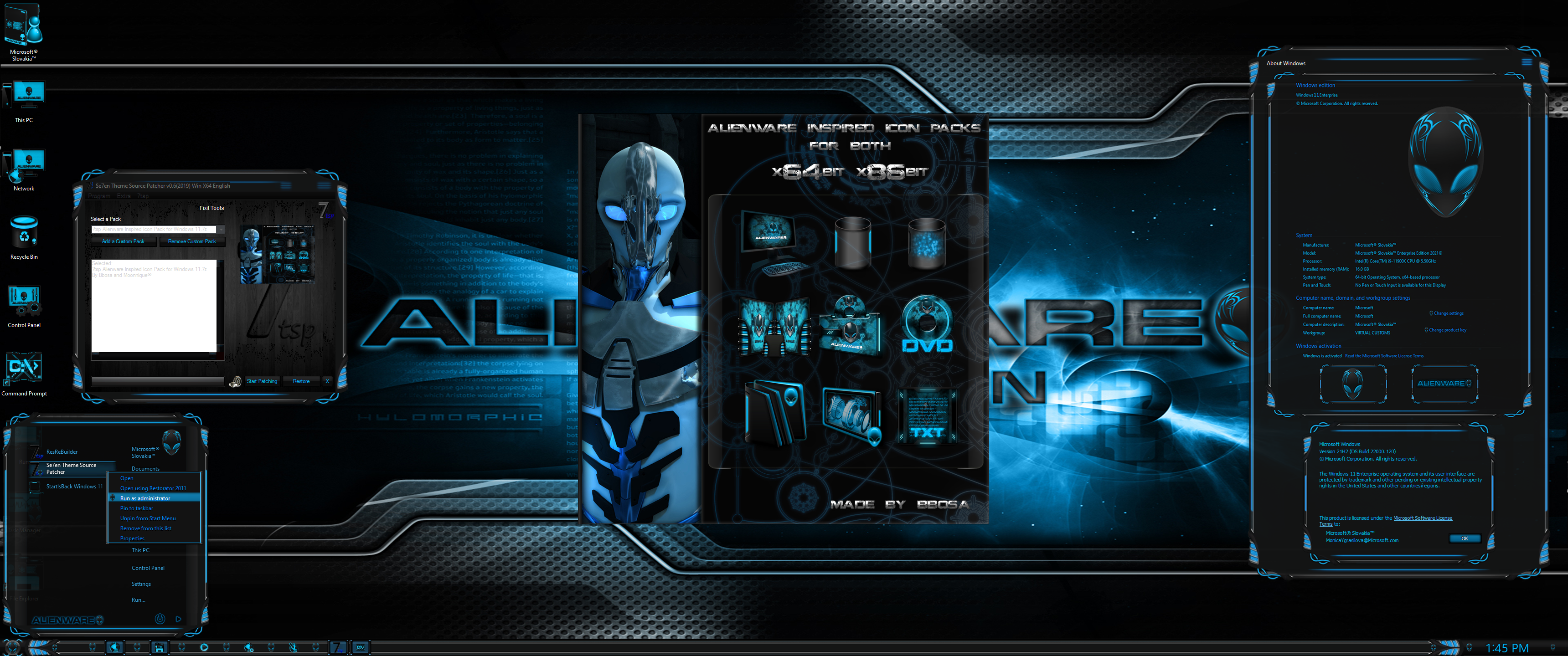 Alienware Inspired Icon Pack for w10 19h1-21h2 w11 by Moonnique on ...
