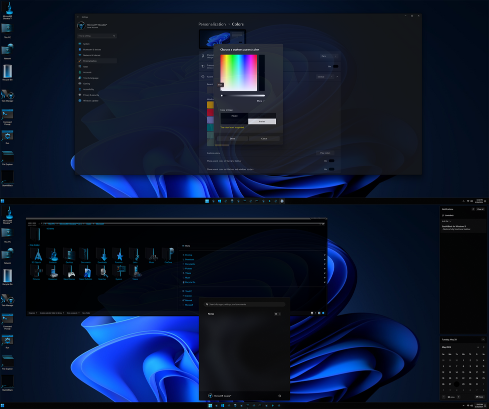 Ultimate Dark theme for Windows 11 21H2-24H2++ by Moonnique on DeviantArt