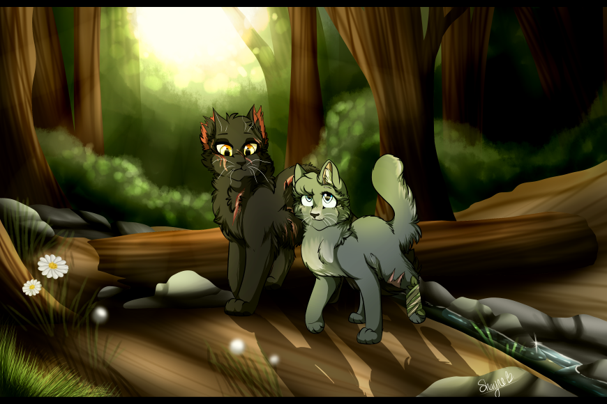 Yellowfang and Cinderpaw