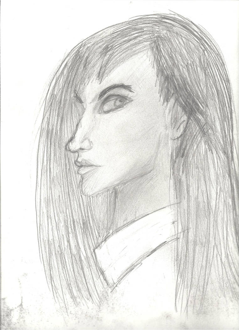 Lady face sketch by Dogheir on DeviantArt