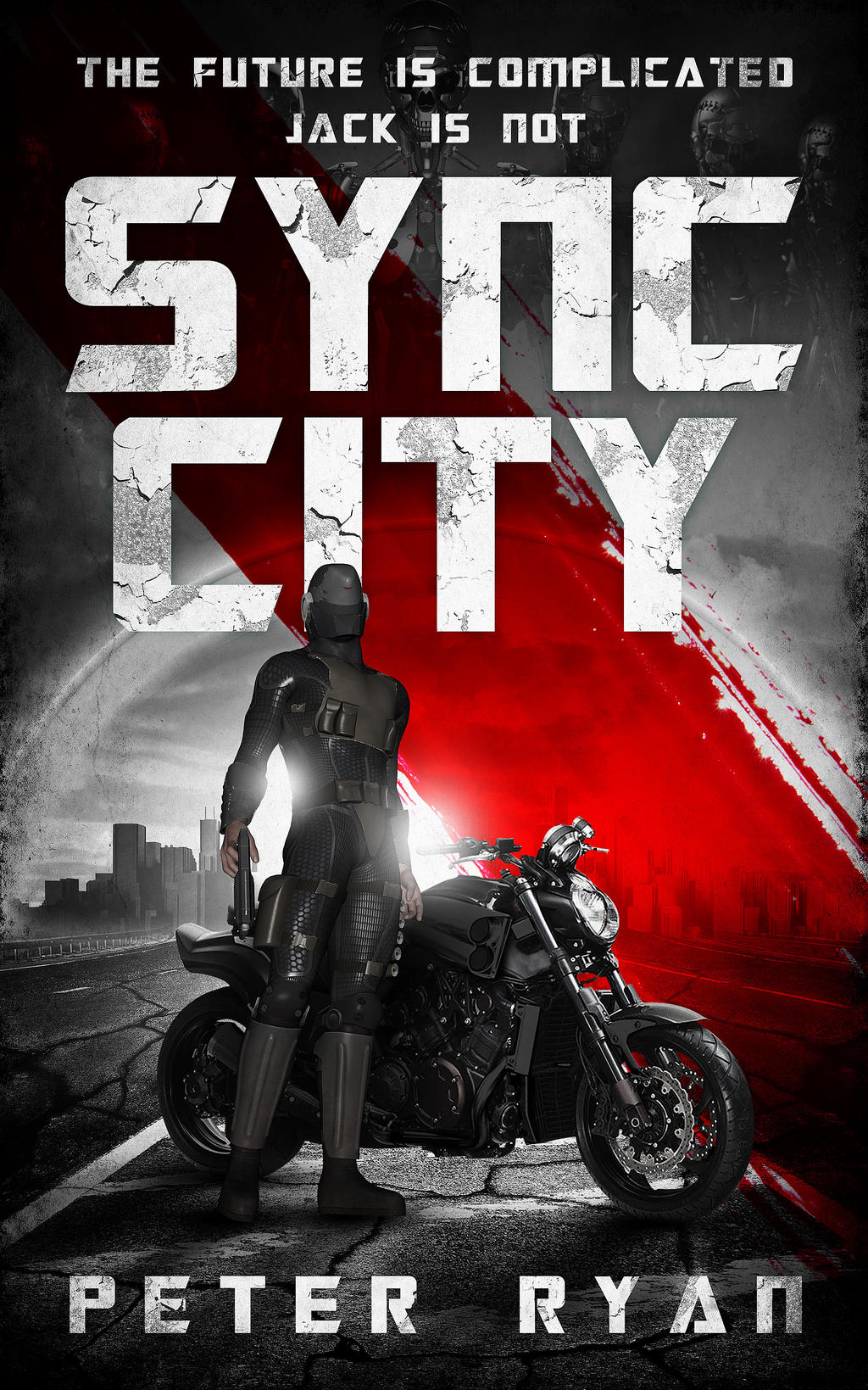 Book Cover Design for Sync City by ebooklaunch