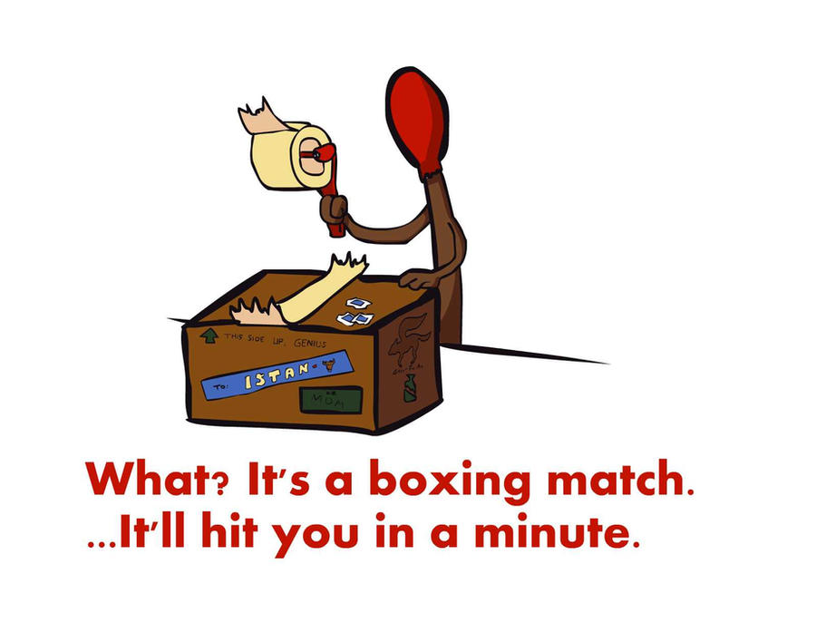 Visual Puns 2 - Boxing Match by TheStaticCling