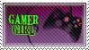 Gamer Girl Stamp by RaptureCyner