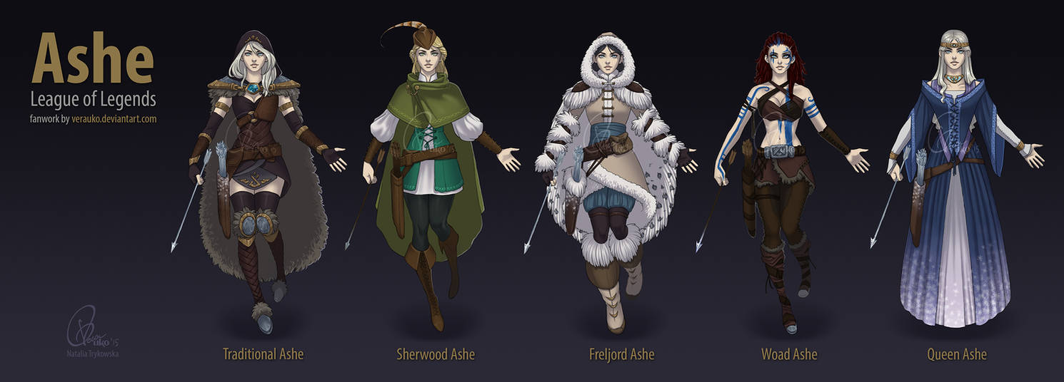 Ashe Visual Update by verauko on DeviantArt