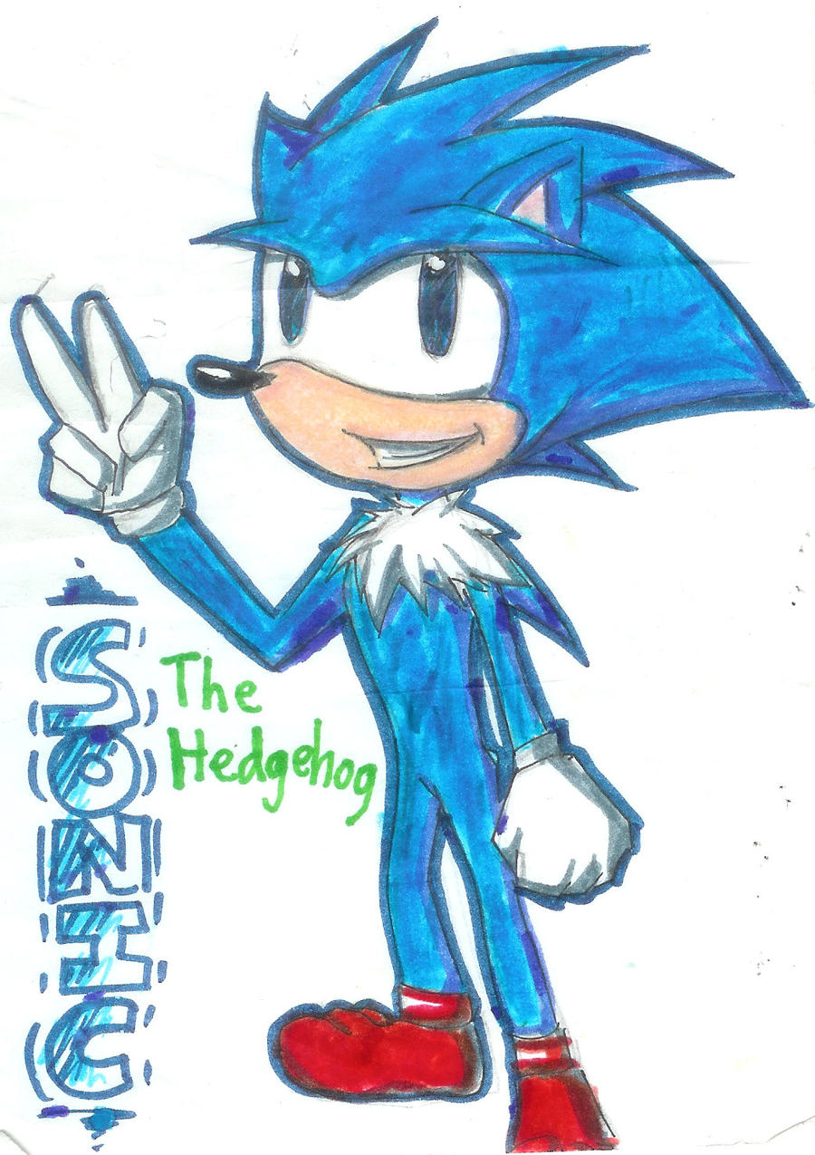 Fake Sonic the Hedgehog Dark by spongicusonic on DeviantArt