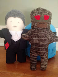 Doctor Who plushies by greenchylde