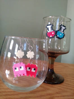 Mini Perler Sprite Earrings