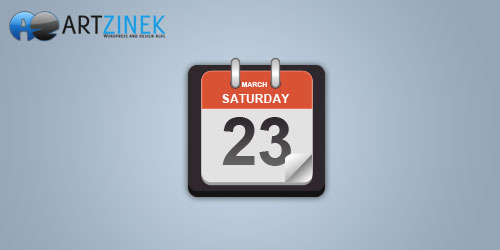 A nice calendar icon PSD file