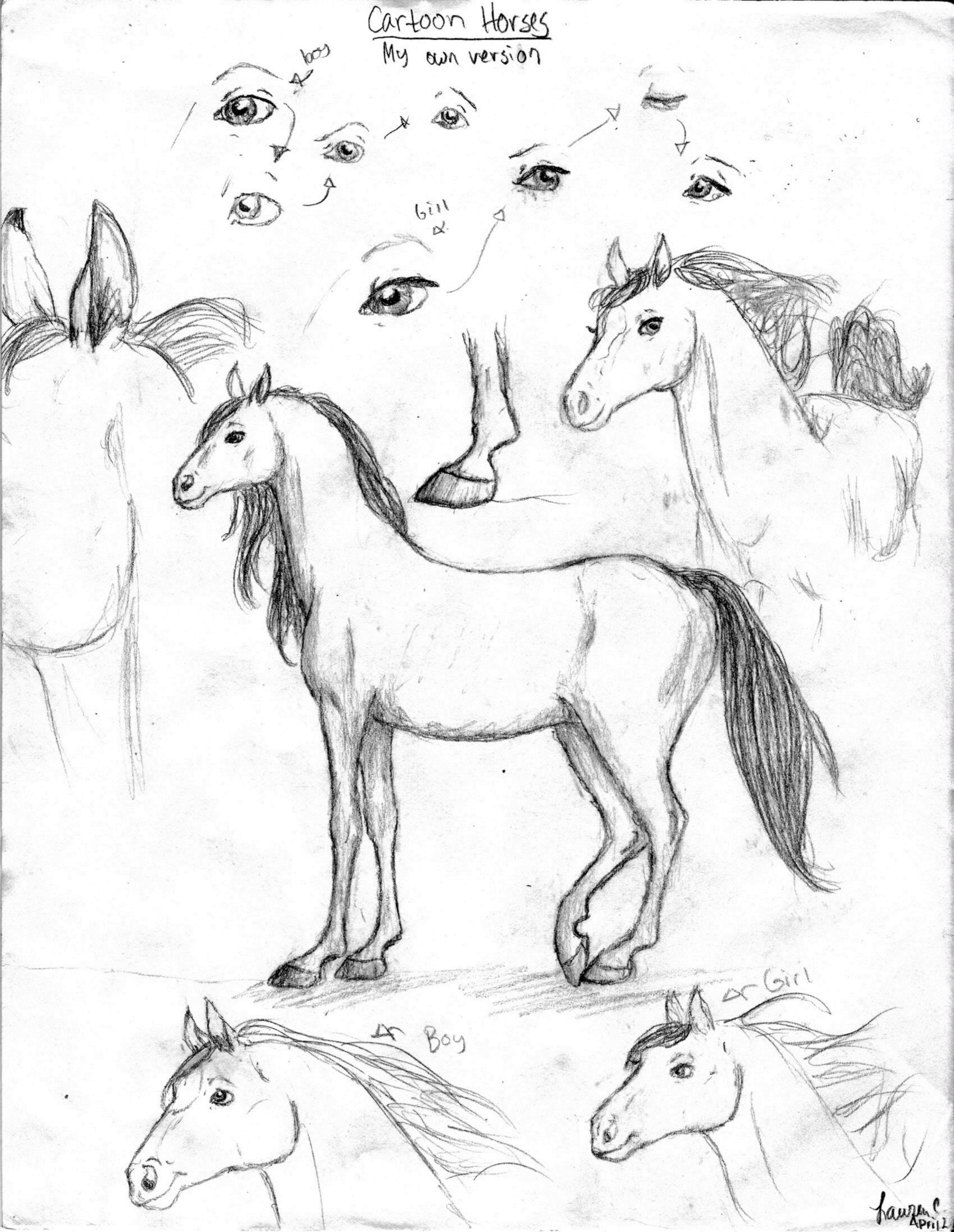 My version of a cartoon horse