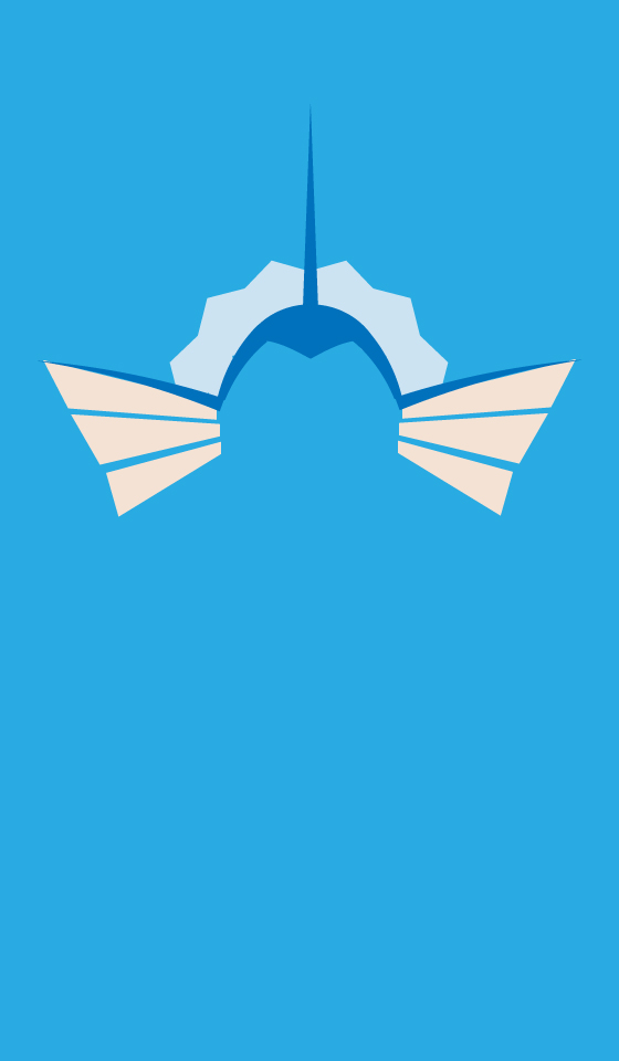 Minimalist Eeveelutions: Vaporeon