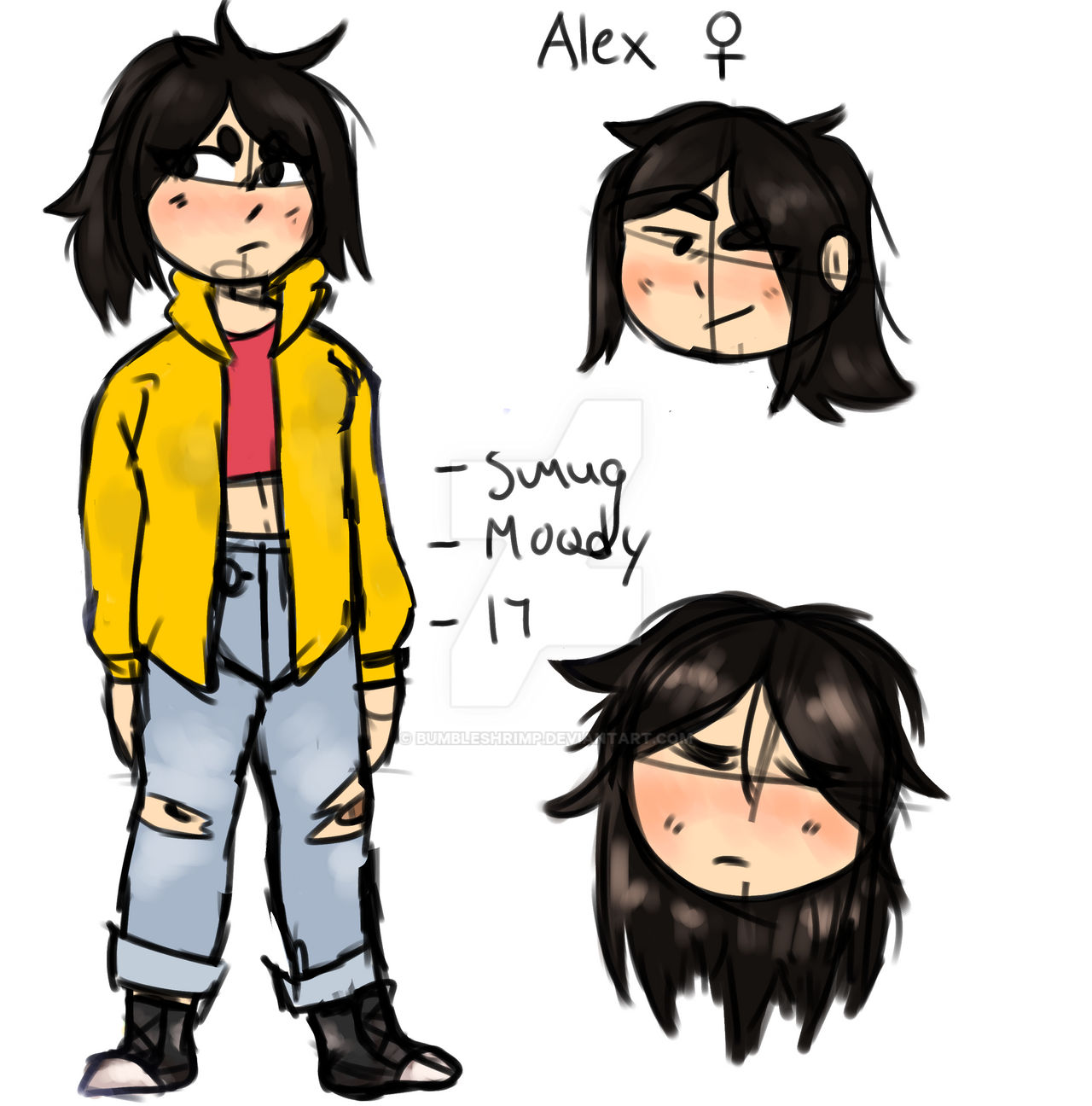 Alex Concept Sheet by Bumbleshrimp on DeviantArt