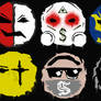Hollywood Undead Masks Grafitti Style