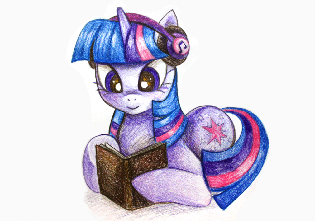 Twilight Sparkle studying