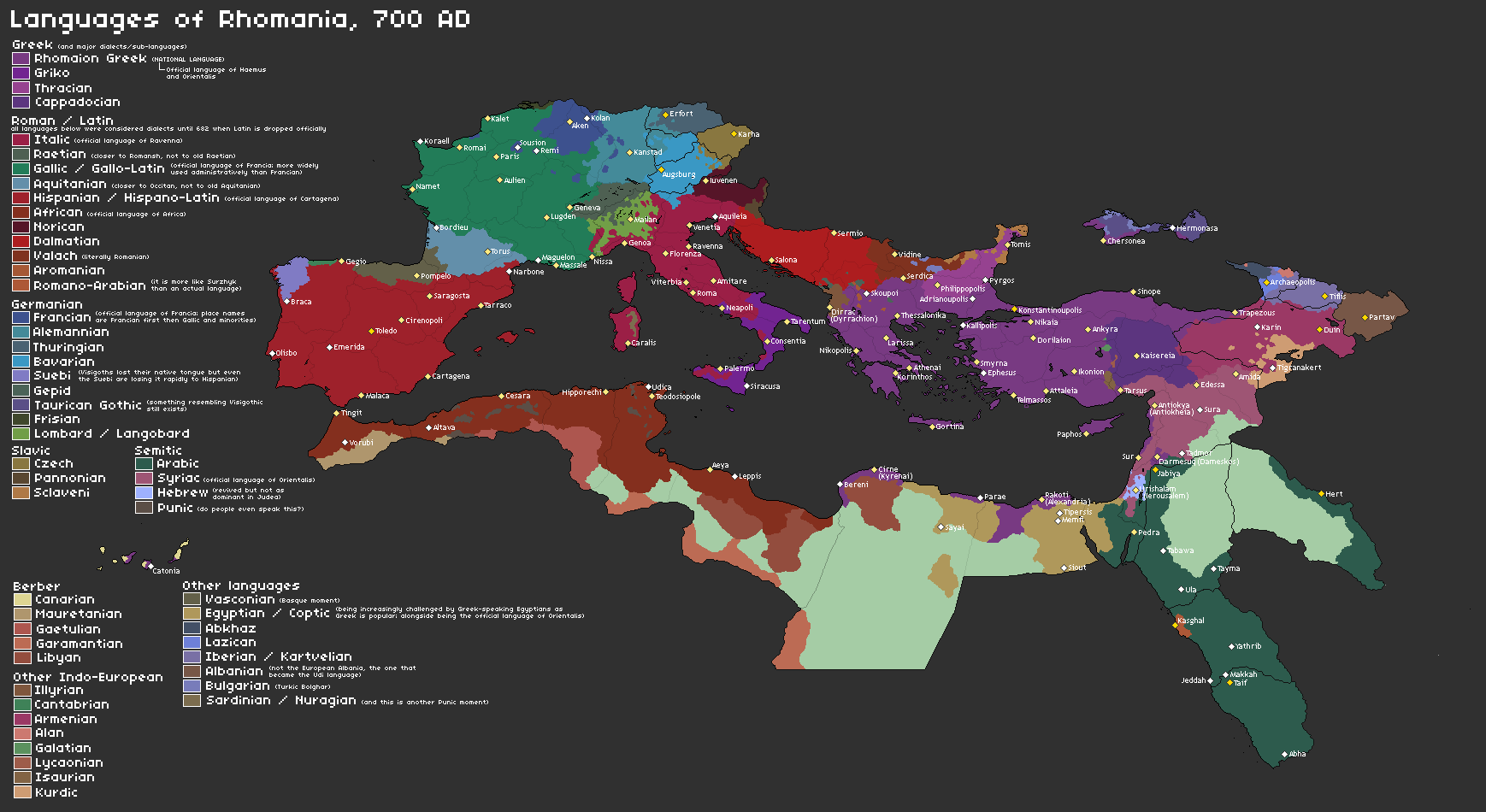 Languages Before Rome CYOH #56 | Languages of the Restored Roman Empire by kefkorr on DeviantArt