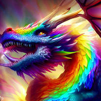 IA-GENERATED Rainbow Dragon