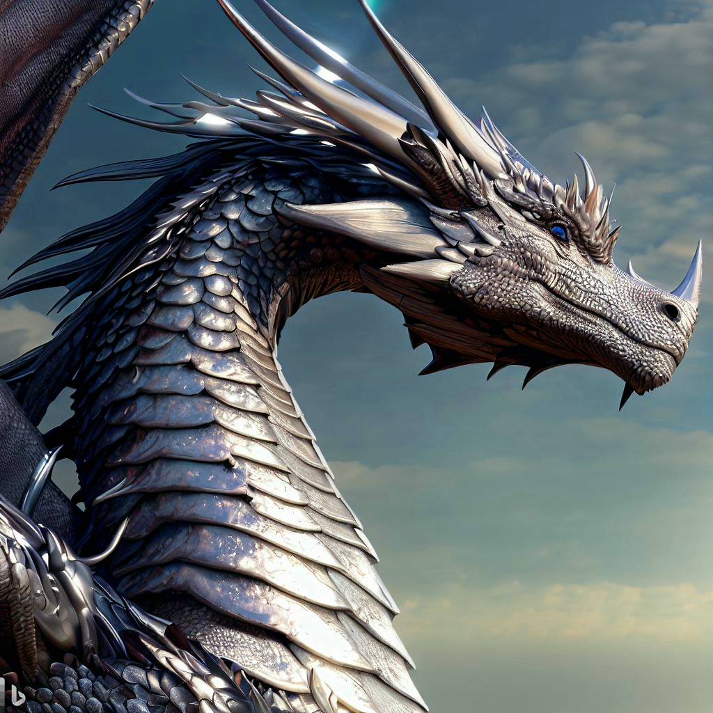 IA-GENERATED Silver Dragon by MatthSSJ4 on DeviantArt