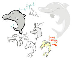 dolphin sketches