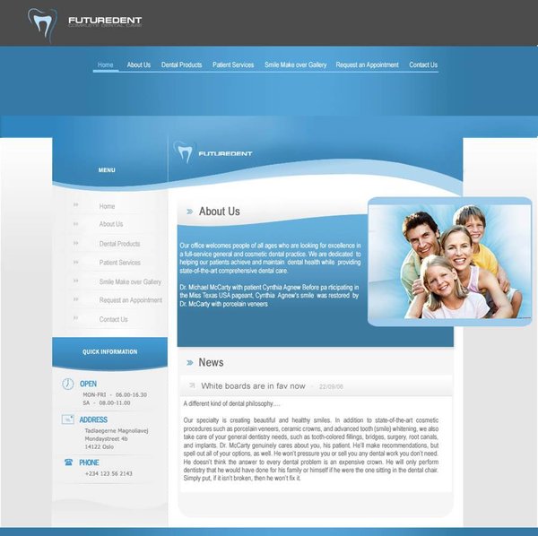 futuredent web design