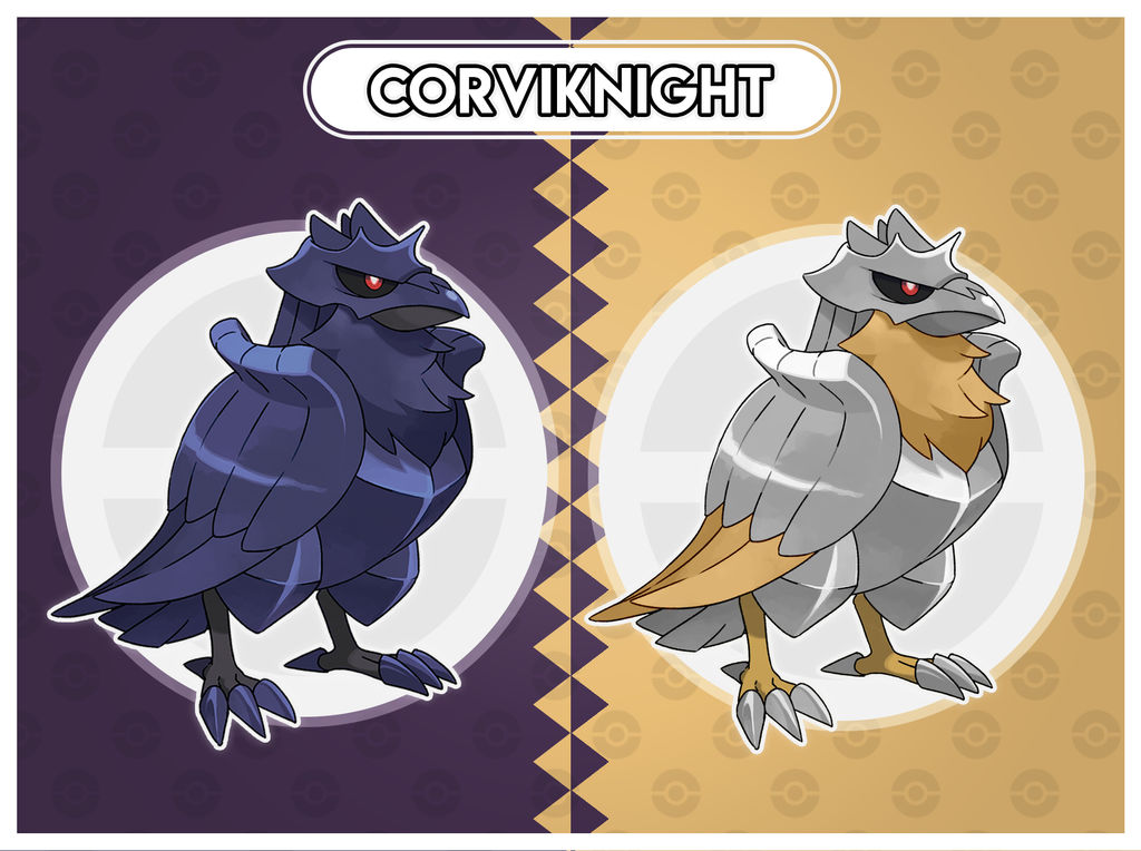 Corviknight (Fanmade Shiny) by EminanDraw on DeviantArt