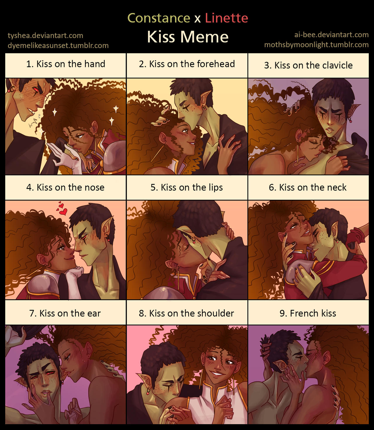 OoC - Constance x Linette Kiss Meme