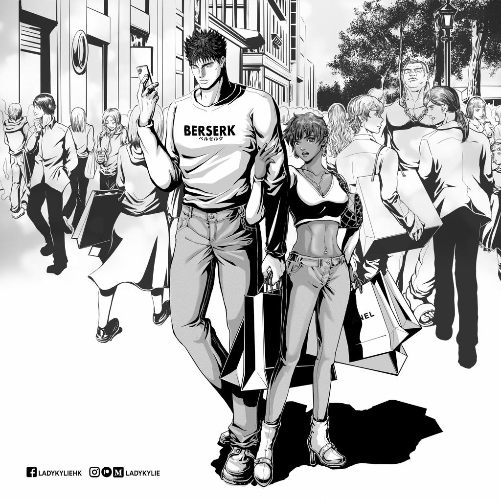 Casca and Guts from Berserk by ladykylie on DeviantArt