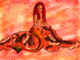 Lava mermaid