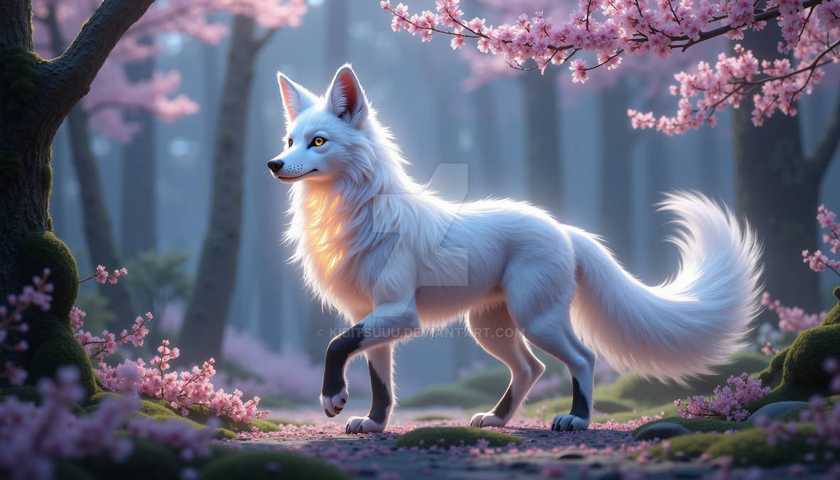 A Spring Spirit Emerges by Kibitsuuu on DeviantArt