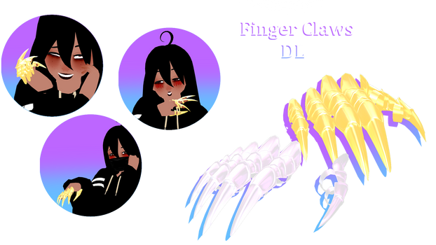 [MMD DL] Finger Claws DL